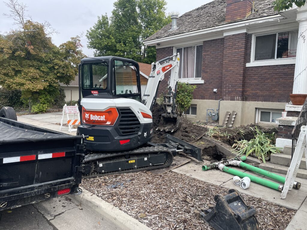 Big Brothers Home Services completes a sewer repair.